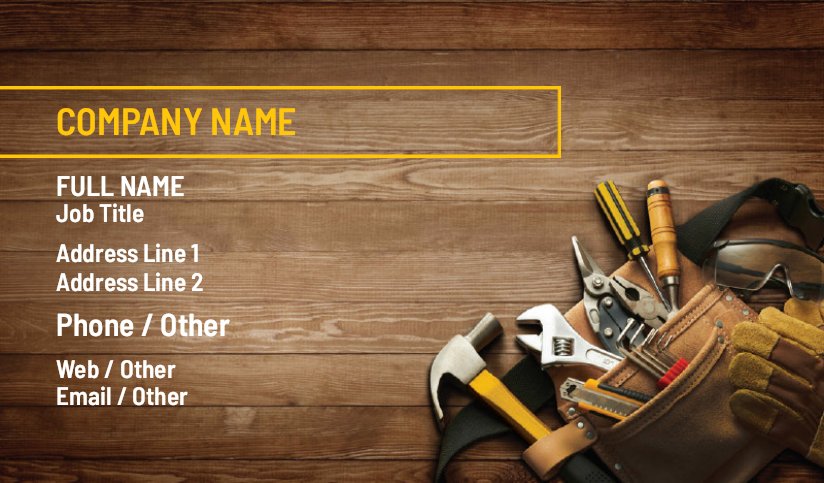 handyman business cards templates