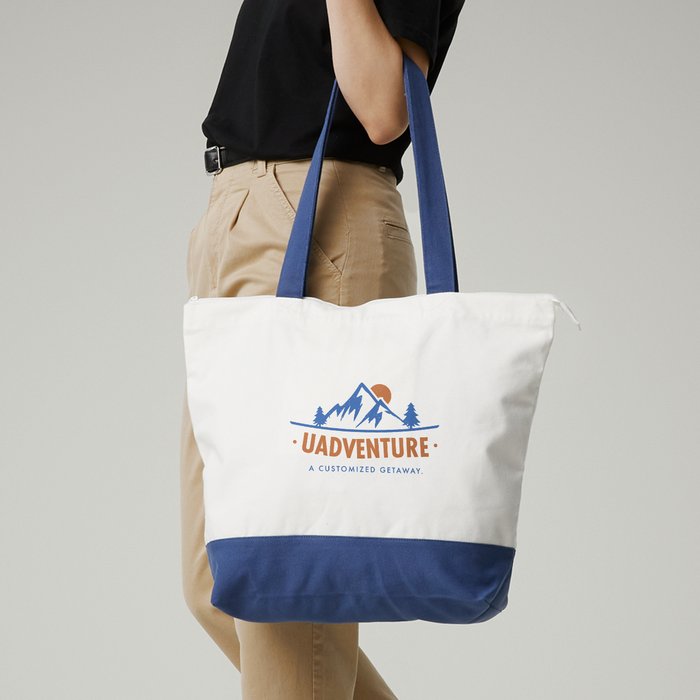 Personalized zippered tote bags online