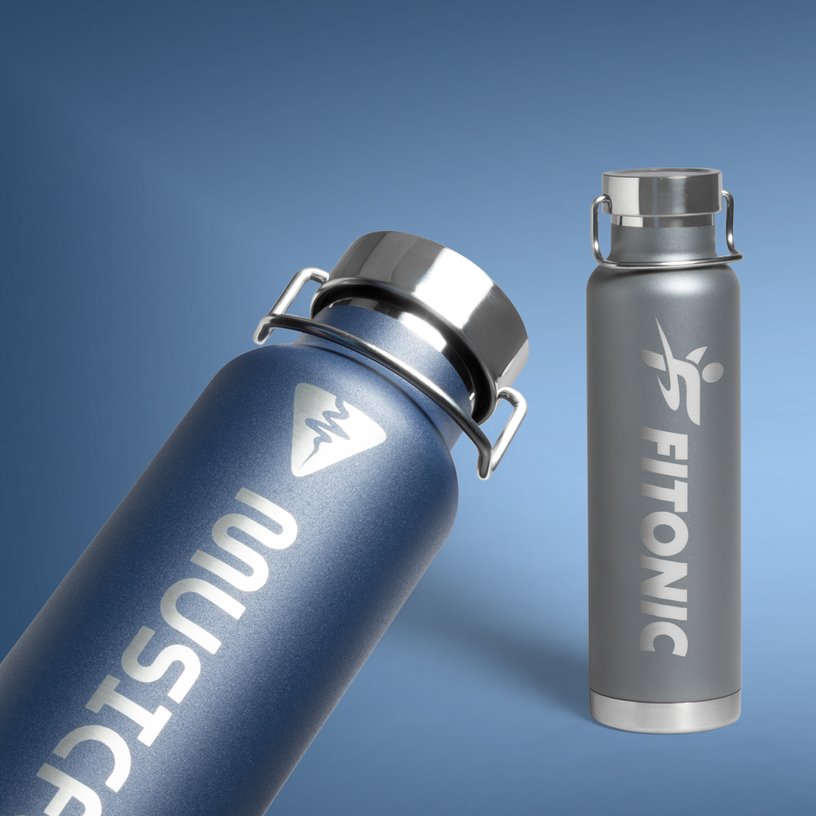 Stainless Steel Wide-Mouth Insulated Bottle – 22 oz.