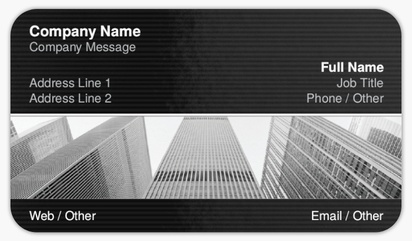 Design Preview for Finance & Insurance Rounded Corner Business Cards Templates, Standard (3.5" x 2")