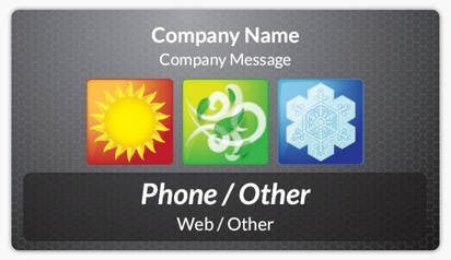 Design Preview for Design Gallery: Environmental & Energy Business Card Stickers