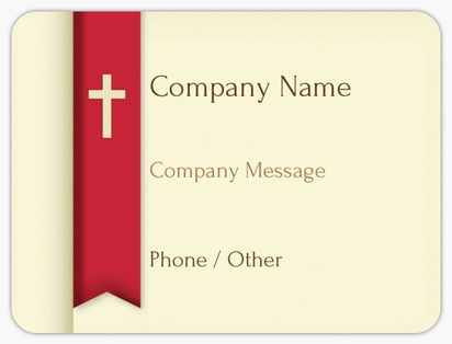 Design Preview for Design Gallery: Religious & Spiritual Product Labels on Sheets, Rounded Rectangle 10 x 7.5 cm