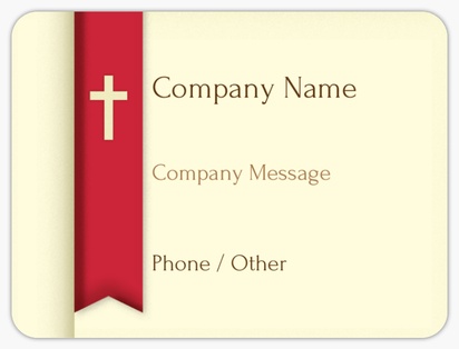 Design Preview for Design Gallery: Religious & Spiritual Product Labels, 10.2 x 7.6 cm Rounded Rectangle
