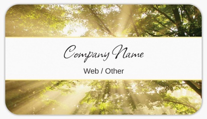 Design Preview for Design Gallery: Nature & Landscapes Product Labels on Sheets, Rounded Rectangle 8.7 x 4.9 cm