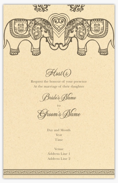 Design Preview for Design Gallery: Vintage Wedding Invitations