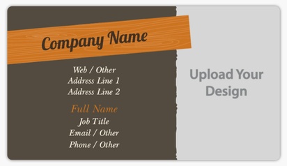 Design Preview for Design Gallery: Carpentry & Woodworking Business Card Stickers