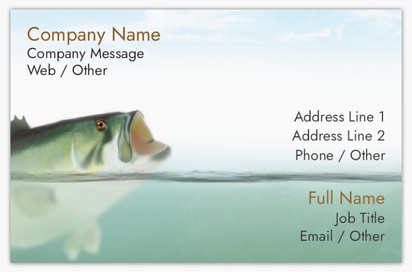 Design Preview for Design Gallery: Hunting & Fishing Ultra-Thick Business Cards, Standard (85 x 55 mm)