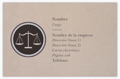 Vista previa del diseño de Galería de diseños de tarjetas con acabado lino para jurídico y legal