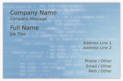 Design Preview for Design Gallery: Database Architecture & Data Management Ultra-Thick Business Cards, Standard (85 x 55 mm)
