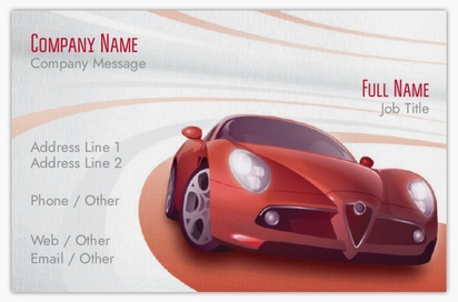 Design Preview for Design Gallery: Automotive & Transportation Natural Uncoated Business Cards