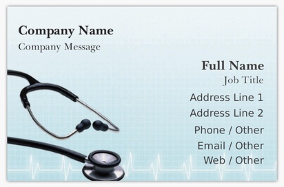 Design Preview for Design Gallery: Medical Professionals Metallic Business Cards