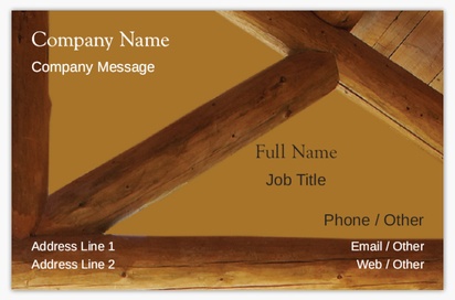Design Preview for Design Gallery: Building Construction Textured Uncoated Business Cards