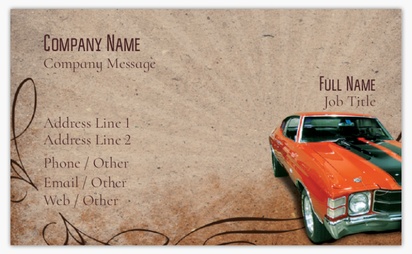 Design Preview for Design Gallery: Automotive & Transportation Standard Business Cards, Standard (91 x 55 mm)
