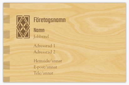 Förhandsgranskning av design för Designgalleri: Snickeri & träarbeten Visitkort standard, Standard (85 x 55 mm)