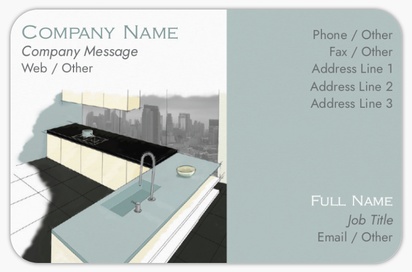 Design Preview for Design Gallery: Kitchen & Bathroom Remodelling Rounded Corner Business Cards, Rounded Standard (85 x 55 mm)