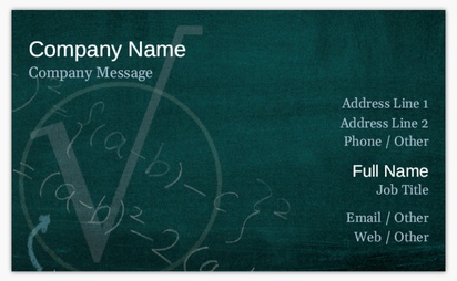 Design Preview for Design Gallery: Education & Child Care Standard Business Cards, Standard (91 x 55 mm)