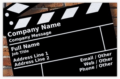 Design Preview for Design Gallery: Movies & Film Pearl Business Cards