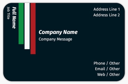 Design Preview for Design Gallery: Campaigning & Fundraising Rounded Corner Business Cards, Rounded Standard (85 x 55 mm)