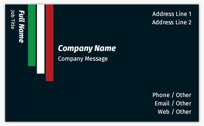 Design Preview for Templates for Patriotic & Military Standard Name Cards , Standard (91 x 55 mm)