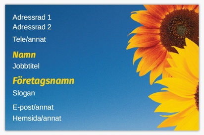 Förhandsgranskning av design för Designgalleri: Blommor och grönt Visitkort standard, Standard (85 x 55 mm)