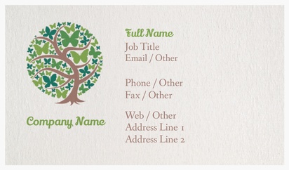 Design Preview for Design Gallery: Community Living Natural Textured Business Cards