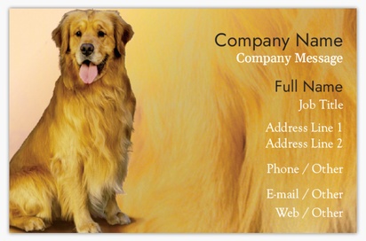 Design Preview for Design Gallery: Animals & Pet Care Soft Touch Business Cards
