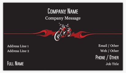 Design Preview for Design Gallery: Motorcycles Matte Visiting Cards, Standard (89 x 51 mm)