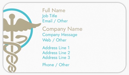 Design Preview for Design Gallery: Medical Professionals Rounded Corner Business Cards, Standard (3.5" x 2")