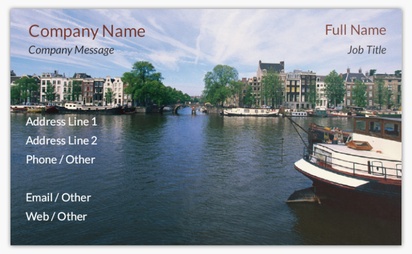 Design Preview for Design Gallery: Travel Agencies Classic Visiting Cards