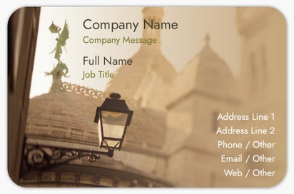 Design Preview for Design Gallery: Travel & Accommodation Rounded Corner Business Cards, Rounded Standard (85 x 55 mm)