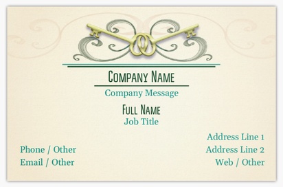 Design Preview for Design Gallery: Locksmiths Metallic Business Cards