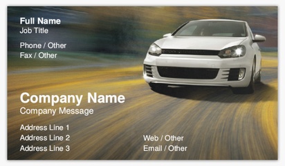 Design Preview for Design Gallery: Driving Schools Standard Visiting Cards