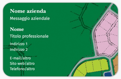 Anteprima design per Galleria di design: biglietti da visita con angoli arrotondati per pianificazione urbana, Arrotondati Standard (85 x 55 mm)