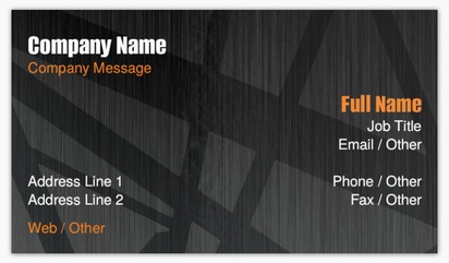 Design Preview for Building Construction Standard Business Cards Templates, Standard (3.5" x 2")