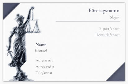 Förhandsgranskning av design för Designgalleri: Juridik Extratjocka visitkort, Standard (85 x 55 mm)