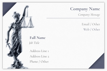 Design Preview for Design Gallery: Law, Public Safety & Politics Glossy Business Cards