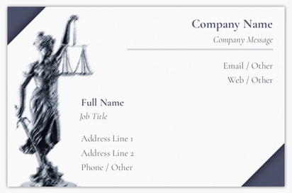 Design Preview for Design Gallery: Law, Public Safety & Politics Standard Business Cards, Standard (85 x 55 mm)