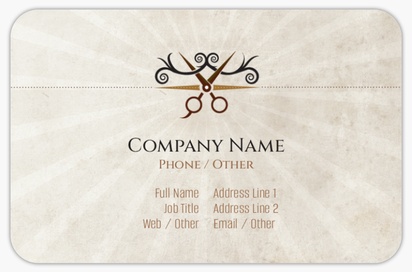 Design Preview for Design Gallery: Barbers Rounded Corner Business Cards, Rounded Standard (85 x 55 mm)