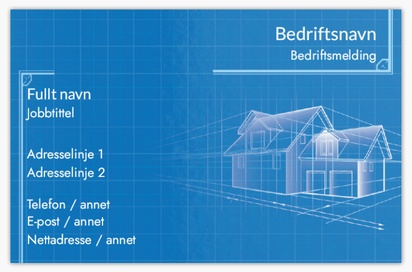 Forhåndsvisning av design for Designgalleri: Bygg, reparasjoner og oppussing Svært tykke visittkort, Standard (85 x 55 mm)