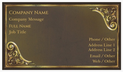 Design Preview for Design Gallery: Antiques Natural Textured Business Cards