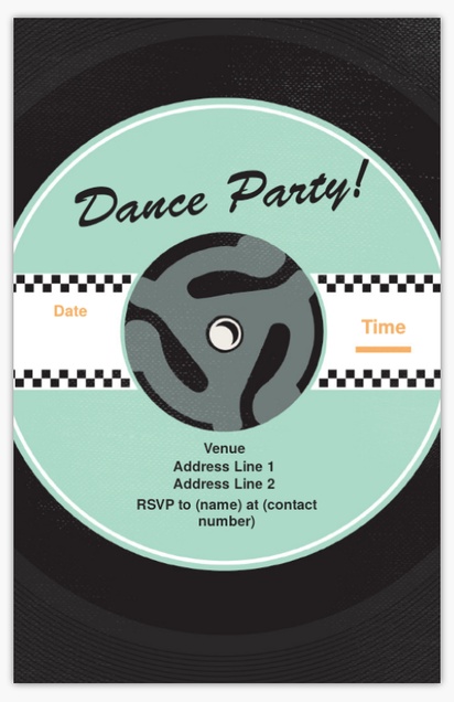 Design Preview for Design Gallery: General Party Birthday Invitations, 12.7 x 17.8 cm