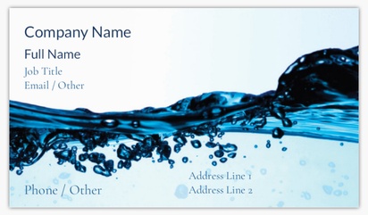 Design Preview for Pool & Spa Care Ultra Thick Business Cards Templates