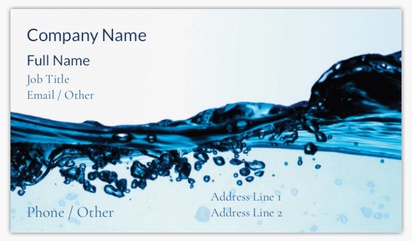 Design Preview for Design Gallery: Plumbing Matte Visiting Cards, Standard (89 x 51 mm)