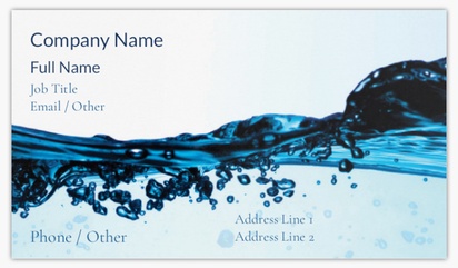 Design Preview for Plumbing Standard Business Cards Templates, Standard (3.5" x 2")
