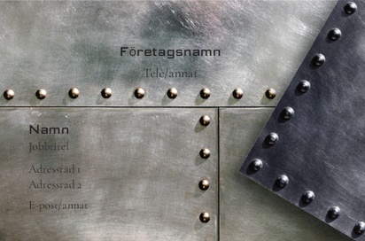 Förhandsgranskning av design för Designgalleri: Svetsning & metallarbete Visitkort standard, Standard (85 x 55 mm)