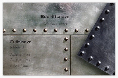Forhåndsvisning av design for Designgalleri: Sveising & Metallarbeid Standard visittkort, Standard (85 x 55 mm)