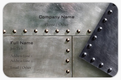 Design Preview for Design Gallery: Welding & Metal Work Rounded Corner Business Cards, Rounded Standard (85 x 55 mm)
