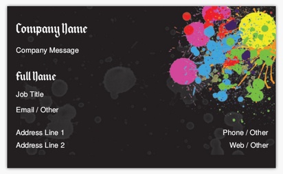 Design Preview for Design Gallery: visual arts Standard Business Cards, Standard (91 x 55 mm)