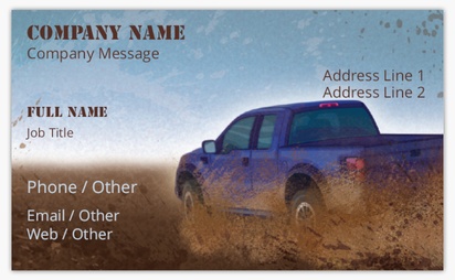 Design Preview for Design Gallery: Auto Rental Standard Business Cards, Standard (91 x 55 mm)