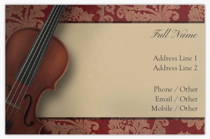 Design Preview for Design Gallery: Theatre Ultra-Thick Business Cards, Standard (85 x 55 mm)